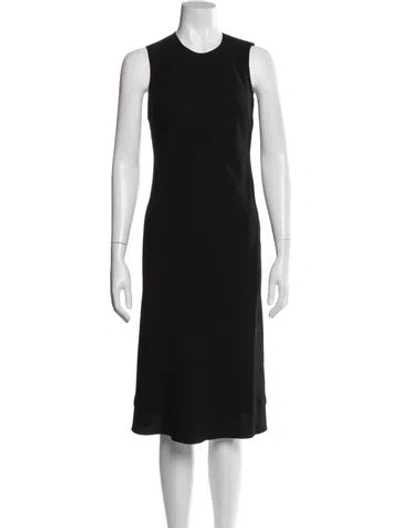 Pre-owned Prada Vintage Midi Length Dress In Black