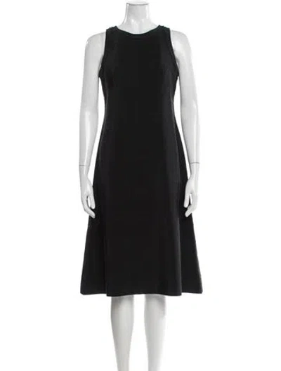 Pre-owned Prada Vintage Midi Length Dress In Black