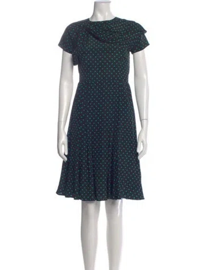 Pre-owned Prada Vintage Midi Length Dress In Blue