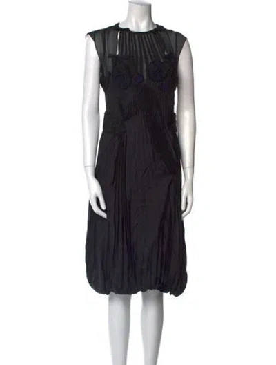 Pre-owned Prada Vintage Midi Length Dress In Blue