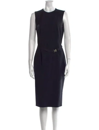 Pre-owned Prada Vintage Midi Length Dress In Blue