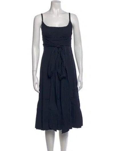 Pre-owned Prada Vintage Midi Length Dress In Blue