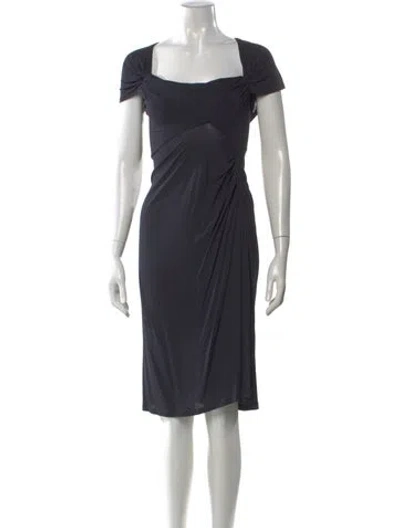 Pre-owned Prada Vintage Midi Length Dress In Blue