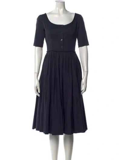 Pre-owned Prada Vintage Midi Length Dress In Blue