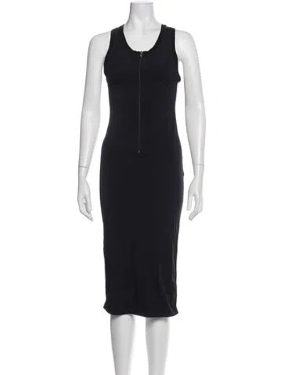 Pre-owned Prada Vintage Midi Length Dress In Blue