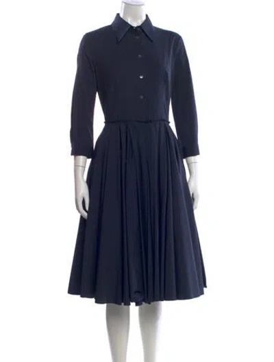 Pre-owned Prada Vintage Midi Length Dress In Blue