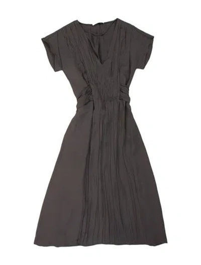 Pre-owned Prada Vintage Midi Length Dress In Gray