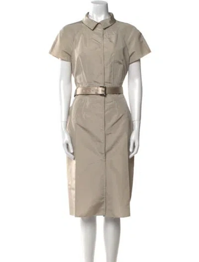 Pre-owned Prada Vintage Midi Length Dress In Neutral