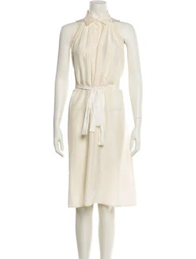 Pre-owned Prada Vintage Midi Length Dress In Neutral