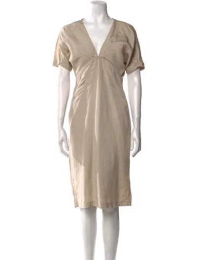 Pre-owned Prada Vintage Midi Length Dress In Neutral