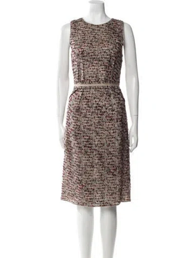 Pre-owned Prada Vintage Midi Length Dress In Neutral