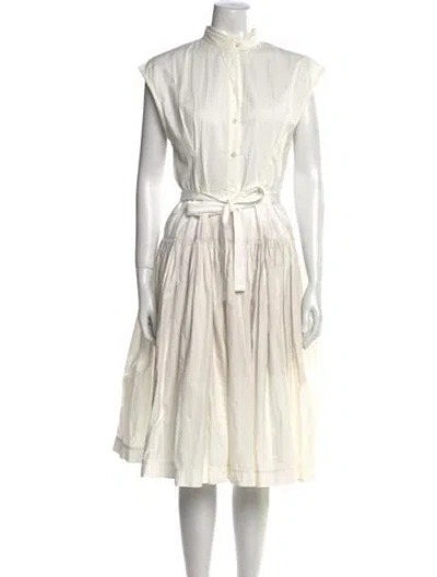 Pre-owned Prada Vintage Midi Length Dress In Neutral