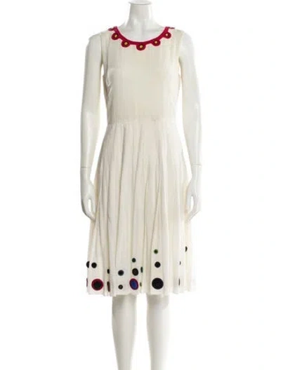 Pre-owned Prada Vintage Midi Length Dress In Neutral