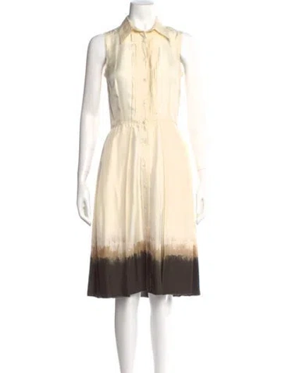 Pre-owned Prada Vintage Midi Length Dress In Neutral