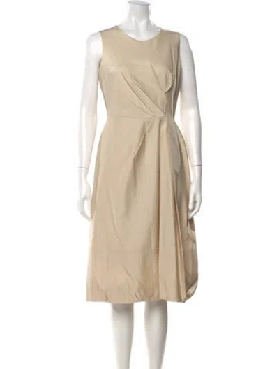 Pre-owned Prada Vintage Midi Length Dress In Neutral