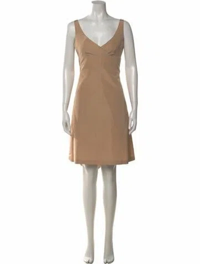 Pre-owned Prada Vintage Midi Length Dress In Neutral