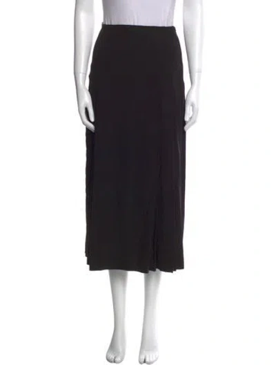 Pre-owned Prada Vintage Midi Length Skirt In Black