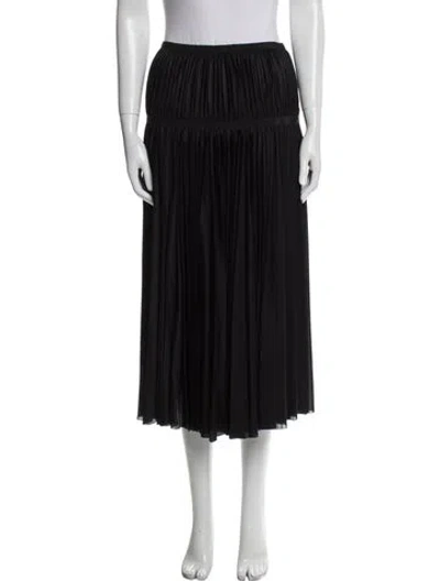 Pre-owned Prada Vintage Midi Length Skirt In Black