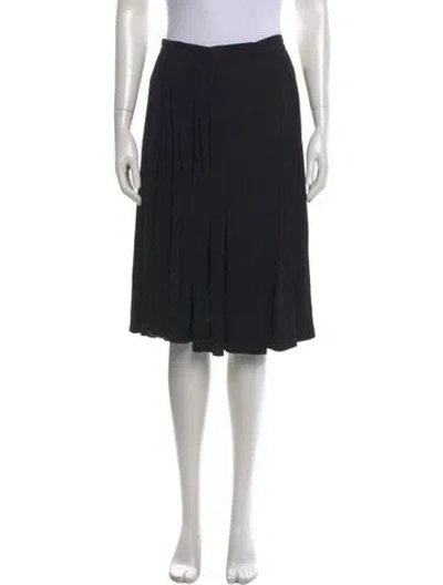 Pre-owned Prada Vintage Midi Length Skirt In Black