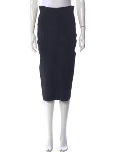 Pre-owned Prada Vintage Midi Length Skirt In Black