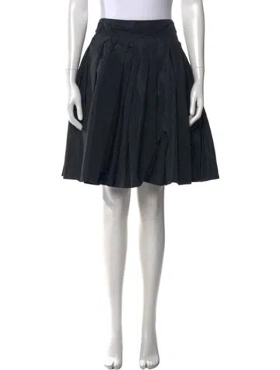 Pre-owned Prada Vintage Midi Length Skirt In Black
