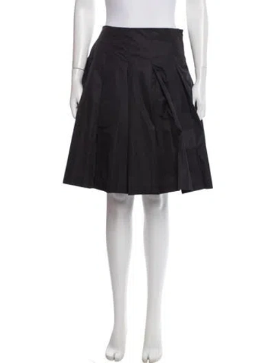 Pre-owned Prada Vintage Midi Length Skirt In Black