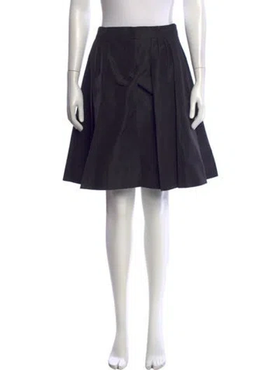 Pre-owned Prada Vintage Midi Length Skirt In Black