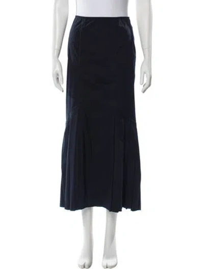 Pre-owned Prada Vintage Midi Length Skirt In Blue