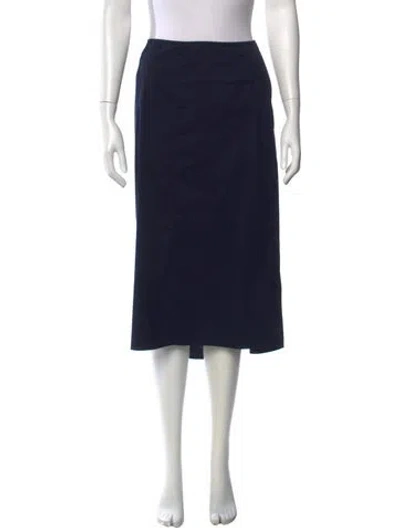 Pre-owned Prada Vintage Midi Length Skirt In Blue