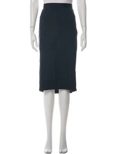 Pre-owned Prada Vintage Midi Length Skirt In Blue