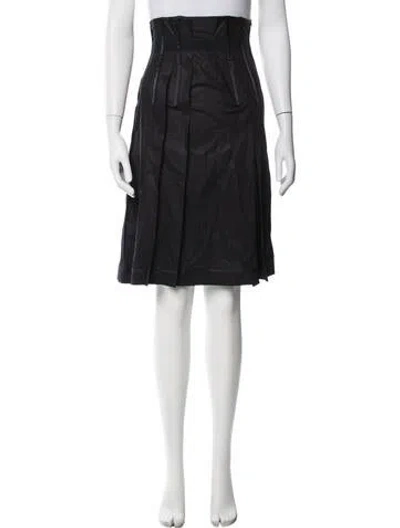Pre-owned Prada Vintage Midi Length Skirt In Blue