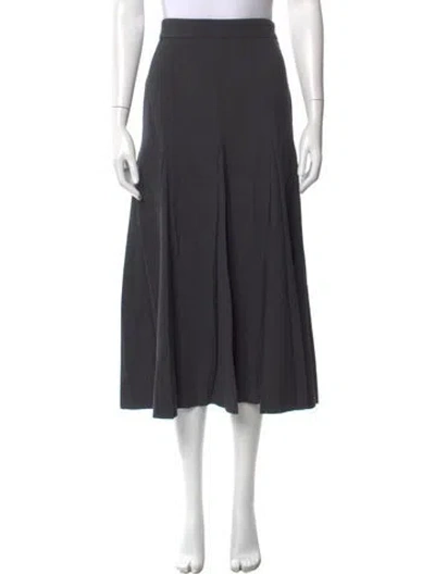 Pre-owned Prada Vintage Midi Length Skirt In Gray