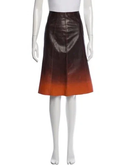 Pre-owned Prada Vintage Midi Length Skirt In Multi