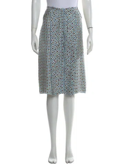 Pre-owned Prada Vintage Midi Length Skirt In Multicolor