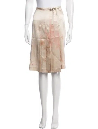 Pre-owned Prada Vintage Midi Length Skirt In Neutral
