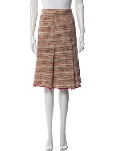 Pre-owned Prada Vintage Midi Length Skirt In Neutral