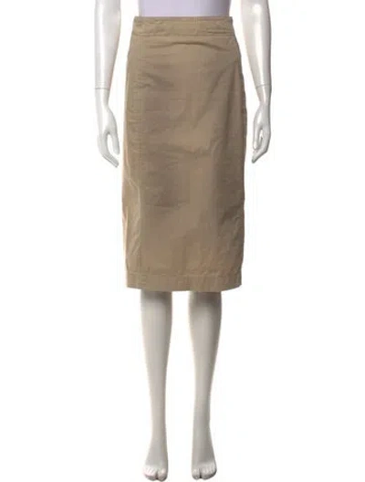 Pre-owned Prada Vintage Midi Length Skirt In Neutrals