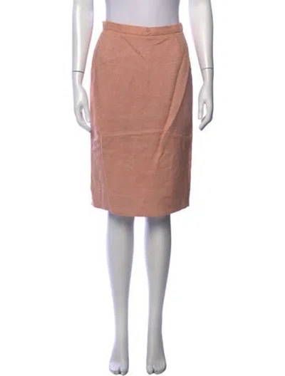 Pre-owned Prada Vintage Midi Length Skirt In Neutrals