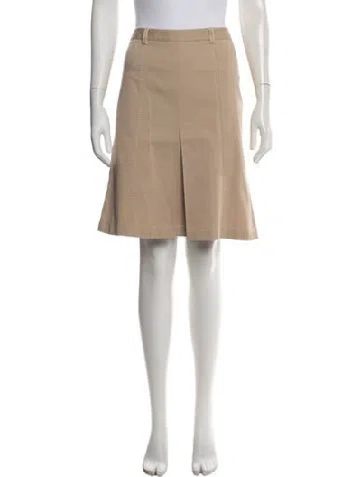 Pre-owned Prada Vintage Midi Length Skirt In Neutrals