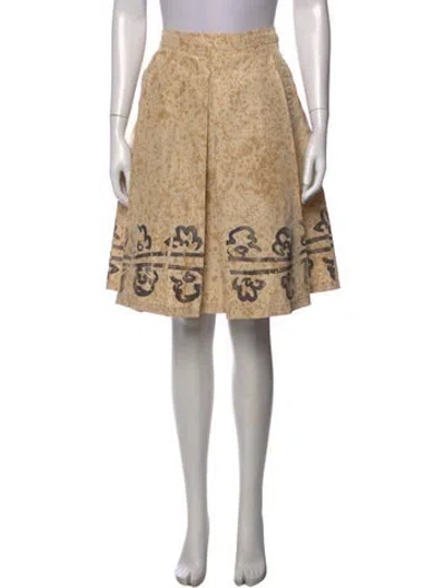 Pre-owned Prada Vintage Midi Length Skirt In Neutrals