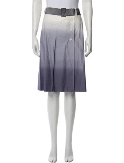 Pre-owned Prada Vintage Midi Length Skirt In Purple