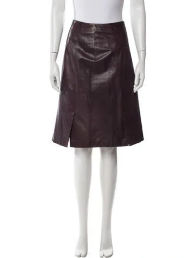 Pre-owned Prada Vintage Midi Length Skirt In Purple