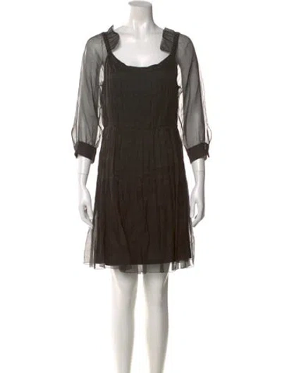 Pre-owned Prada Vintage Mini Dress In Black