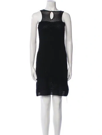 Pre-owned Prada Vintage Mini Dress In Black