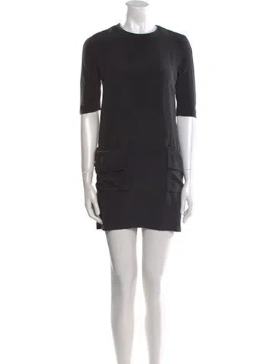 Pre-owned Prada Vintage Mini Dress In Black