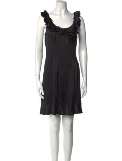 Pre-owned Prada Vintage Mini Dress In Black