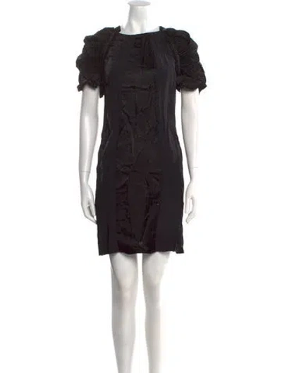 Pre-owned Prada Vintage Mini Dress In Black
