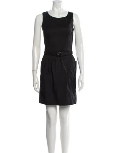 Pre-owned Prada Vintage Mini Dress In Black
