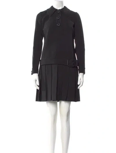 Pre-owned Prada Vintage Mini Dress In Black