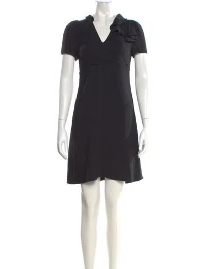 Pre-owned Prada Vintage Mini Dress In Black